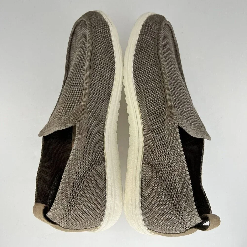 Itazero Mens A21M04 Khaki Arch Support Insoles Casual Slip On Size 9.5 Loafers